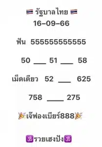 Read more about the article ‘เลขเด็ด 16/9/66’ เจ้าแม่ใบ้หวย ‘เจ๊ฟองเบียร์’ ได้ปล่อยใบจริงมาให้ เน้นที่ตัวนี้เลย มีเลขดังนี้