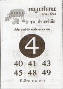 Read more about the article หวยหมูเซียน 1/11/66 วิเคราะห์เลขเด็ดหวยซองหมูเซียนกำลังมาแรง