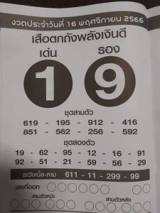 Read more about the article หวยเสือตกถังพลังเงินดี 16/11/66 แจกชุดเลขผลงานดี ดูหวยซองเสือตกถังพลังเงินดีงวดนี้