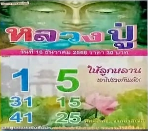 Read more about the article หวยหลวงปู่ 16/12/66