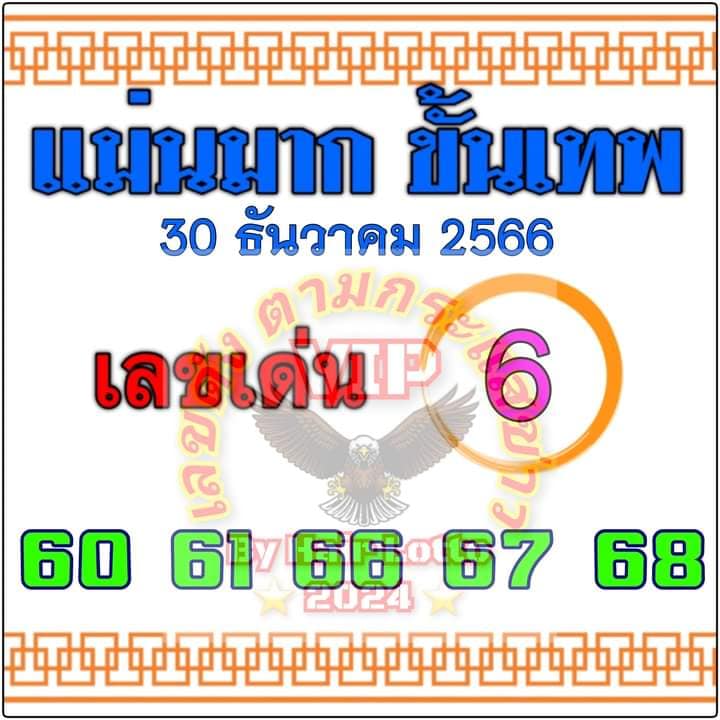 You are currently viewing หวยแม่นมาก ขั้นเทพ 30/12/66