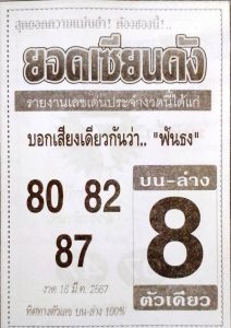 Read more about the article หวยยอดเซียนดัง 16/3/67