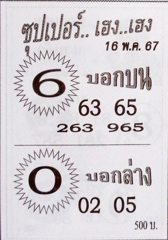 You are currently viewing หวยซุปเปอร์เฮงเฮง 16/5/67