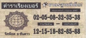 Read more about the article หวยตําราเรียงเบอร์ 1/9/67