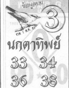 Read more about the article หวยนกตาทิพย์ 1/10/67