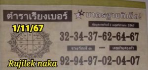 Read more about the article หวยตําราเรียงเบอร์ 1/11/67