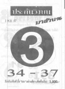 Read more about the article หวยประกันวิ่งบน 1/11/67