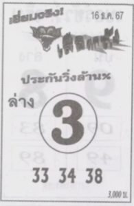 Read more about the article หวยเสือตกถัง 16/12/67