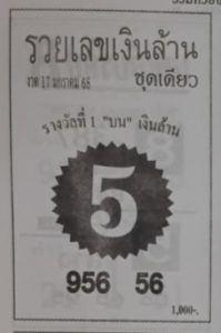 Read more about the article หวยรวยเลขเงินล้าน 17/1/68