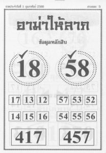 Read more about the article หวยอาม่าให้ลาภ 1/2/68